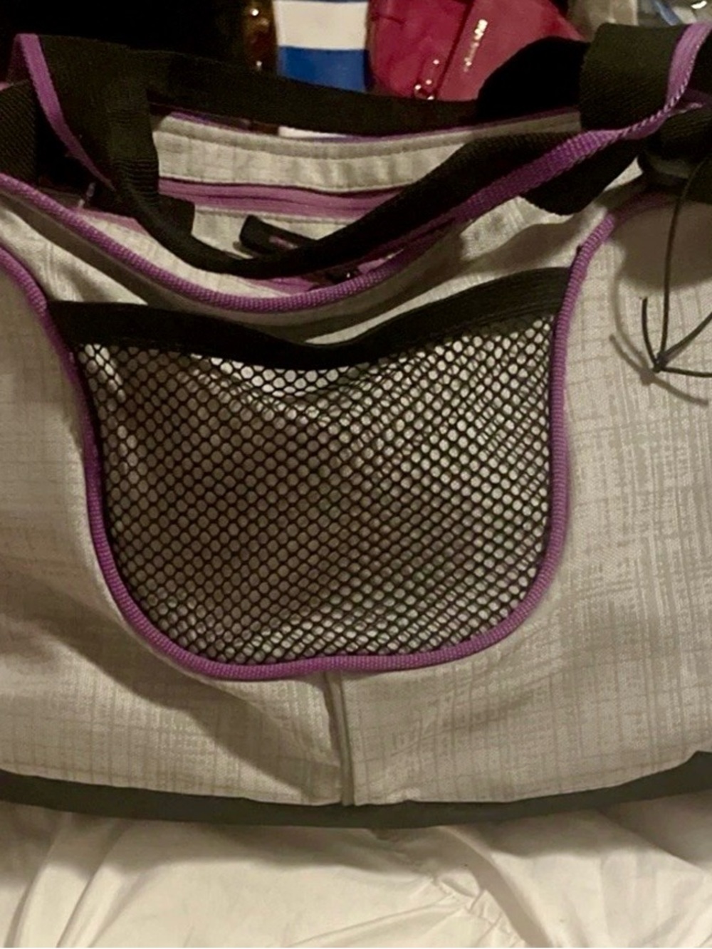 Champion Match Point Duffle Bag Purple Black Gray High Performance Athletic